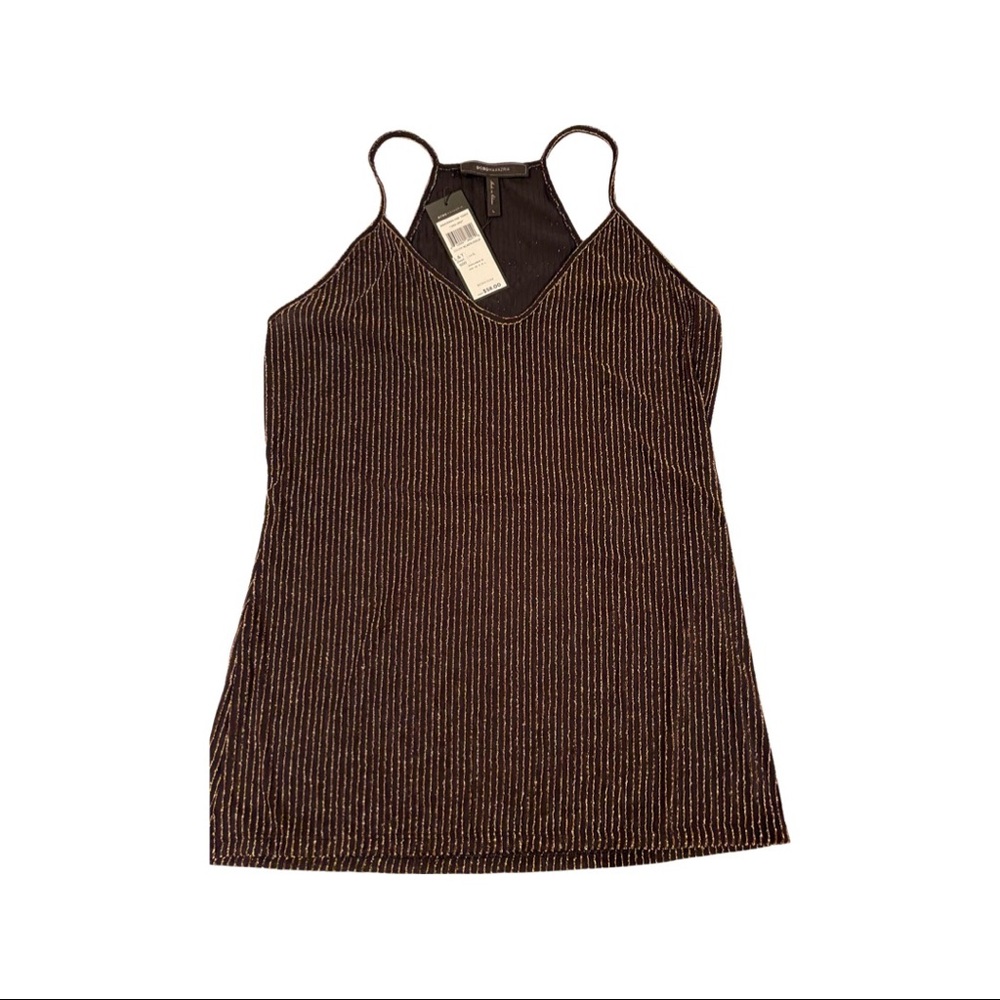 NWT BCBG Large Blk/Gold Tank